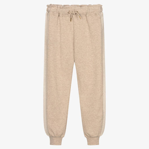 Mayoral-Beige Glitzer-Jogginghose (M) | Childrensalon Outlet