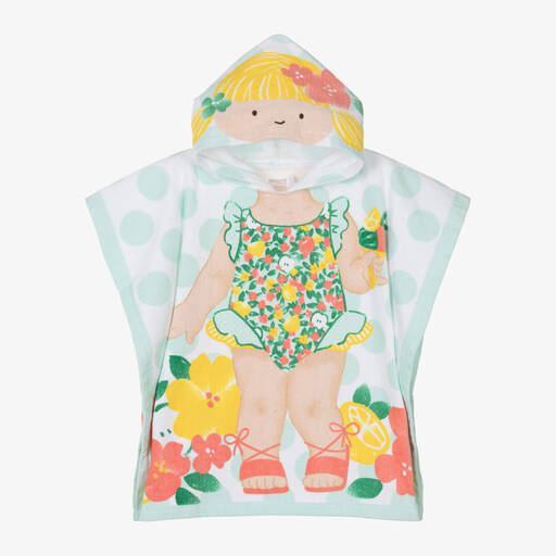 Mayoral Newborn-Girls Green Cotton Swimsuit Poncho Towel | Childrensalon Outlet