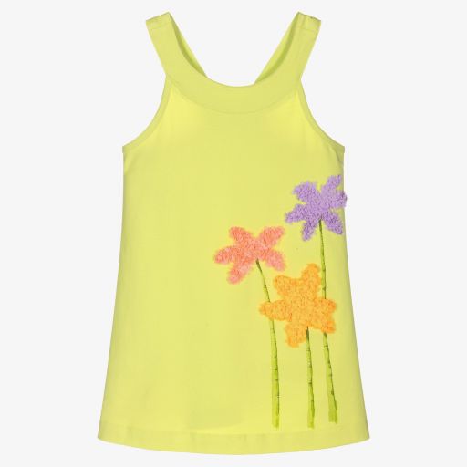Mayoral-Girls Green Floral Dress | Childrensalon Outlet