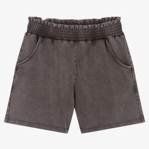 Mayoral-Girls Grey Cotton Shorts | Childrensalon Outlet