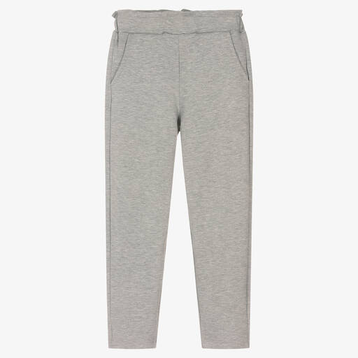 Mayoral-Girls Grey Jersey Trousers | Childrensalon Outlet