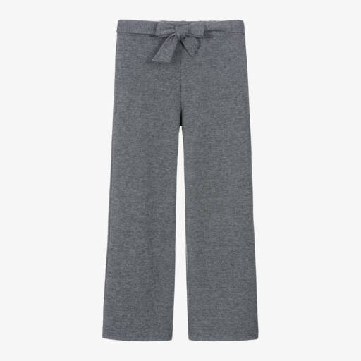 Mayoral-Girls Grey Wide-Leg Trousers | Childrensalon Outlet