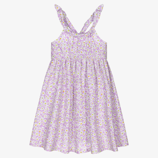 Mayoral-Girls Lilac Purple Daisy Dress | Childrensalon Outlet