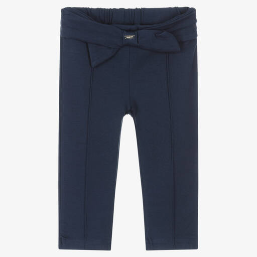 Mayoral-Pantalon bleu marine en jersey | Childrensalon Outlet