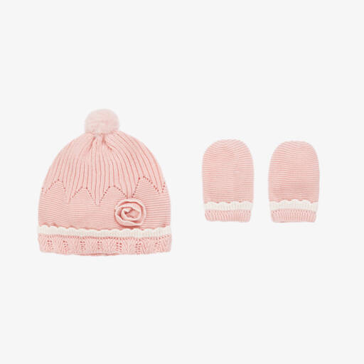 Mayoral Newborn-Girls Pale Pink Knit Set | Childrensalon Outlet