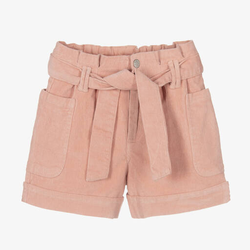 Mayoral-Розовые вельветовые шорты для девочек | Childrensalon Outlet