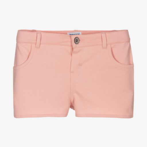 Mayoral-Girls Pink Cotton Shorts | Childrensalon Outlet