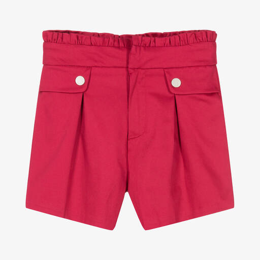 Mayoral-Girls Pink Cotton Shorts | Childrensalon Outlet