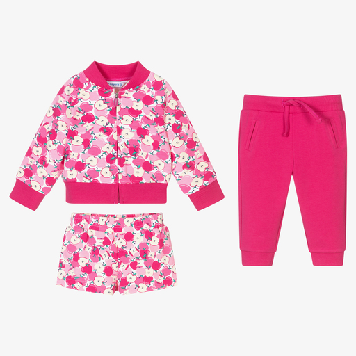 Mayoral-Survêtement rose coton Fille | Childrensalon Outlet