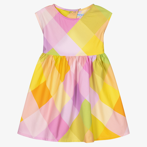 Mayoral-Girls Pink & Green Dress | Childrensalon Outlet