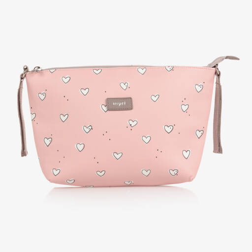 Mayoral-Girls Pink Heart Stroller Pouch | Childrensalon Outlet