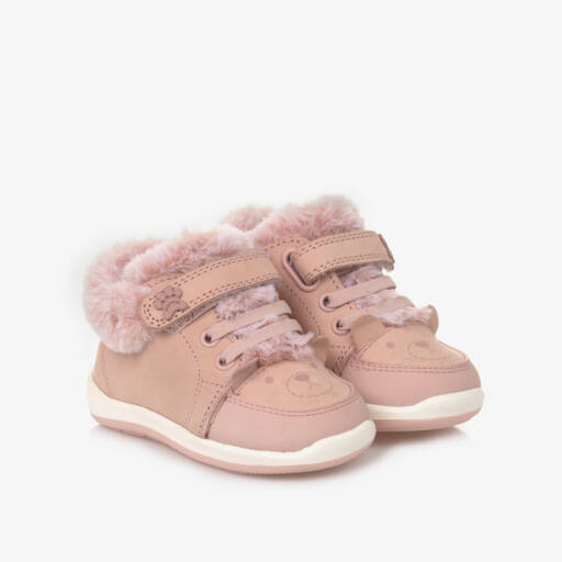 Mayoral-Girls Pink Leather Walking Shoes | Childrensalon Outlet