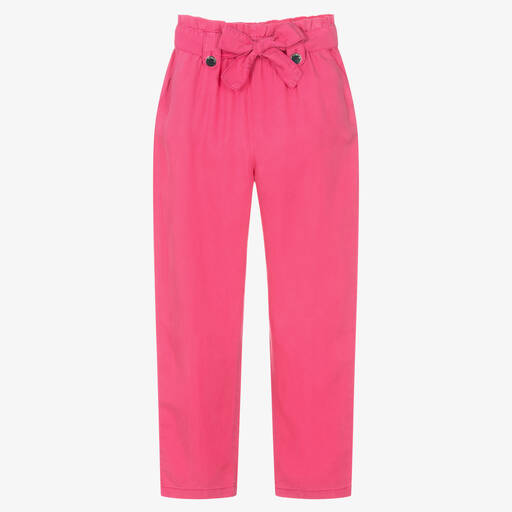 Mayoral-Pinke Lyocell-Hose für Mädchen | Childrensalon Outlet