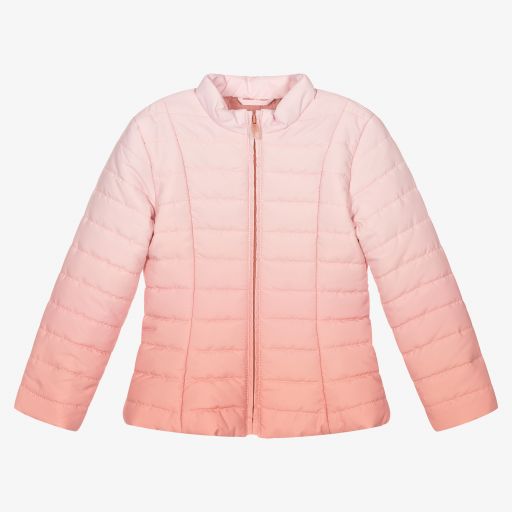Mayoral-Розовый пуховик с эффектом омбре для девочек | Childrensalon Outlet