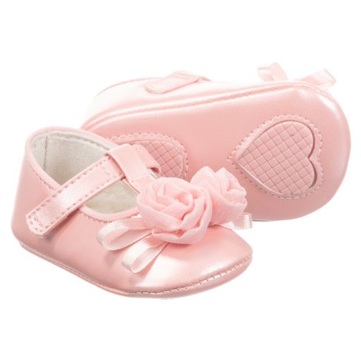 Mayoral Newborn-Girls Pink Pre-Walker Shoes | Childrensalon Outlet