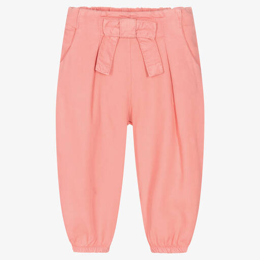 Mayoral-Розовые брюки из саржи для девочек | Childrensalon Outlet