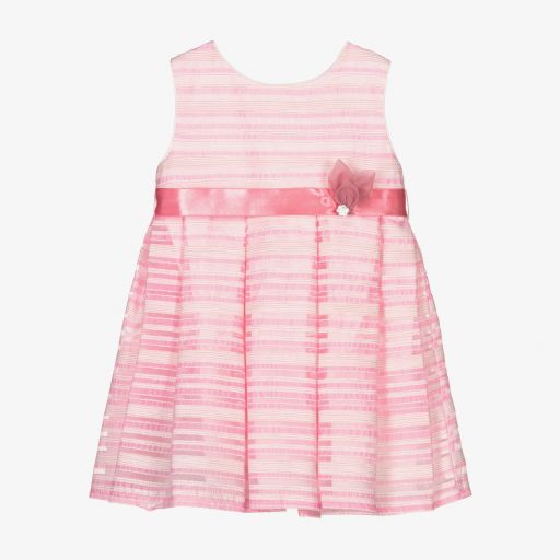 Mayoral-Girls Pink & White Dress | Childrensalon Outlet