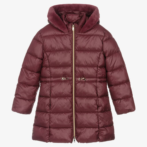 Mayoral-Girls Purple Puffer Coat | Childrensalon Outlet