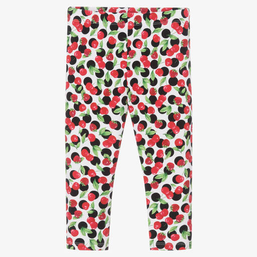 Mayoral-Girls Red Cotton Cherry Leggings | Childrensalon Outlet