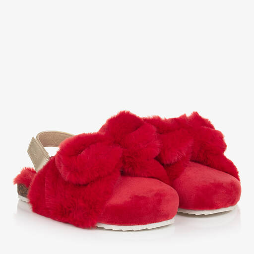 Mayoral-Chaussons fausse fourrure suédine | Childrensalon Outlet