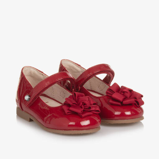 Mayoral-Girls Red Glossy Bar Shoes | Childrensalon Outlet