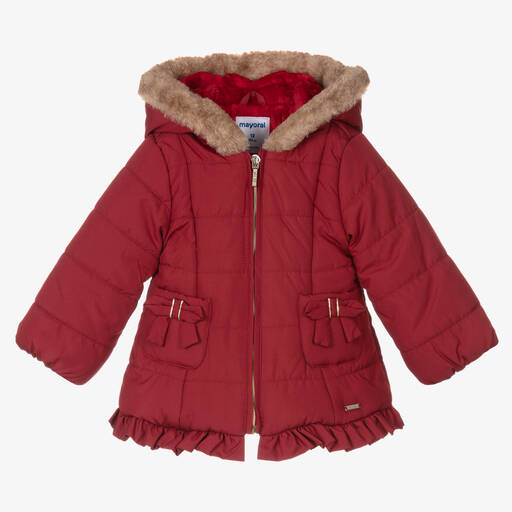 Mayoral-Doudoune rouge fille | Childrensalon Outlet