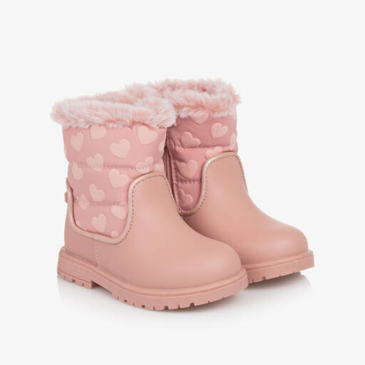 Mayoral-Girls Rosy Heart Winter Boots | Childrensalon Outlet