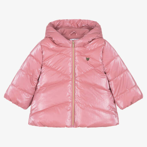Mayoral-Розовый пуховик для девочек | Childrensalon Outlet