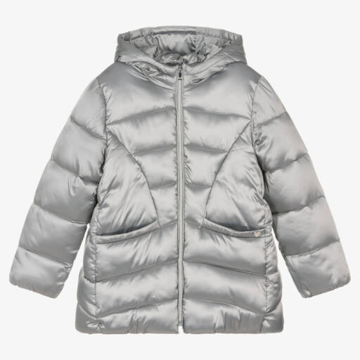 Mayoral-Пуховик цвета серебристый металлик | Childrensalon Outlet