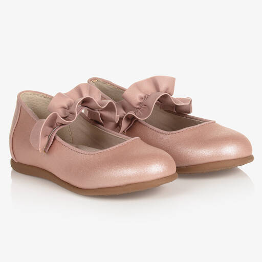 Mayoral-Girls Sparkly Pink Pump Shoes | Childrensalon Outlet
