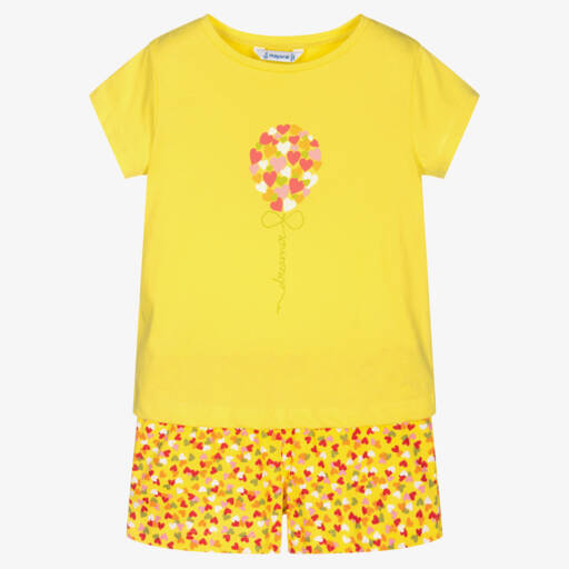 Mayoral-Girls Sunny Cotton Sleepwear Set | Childrensalon Outlet