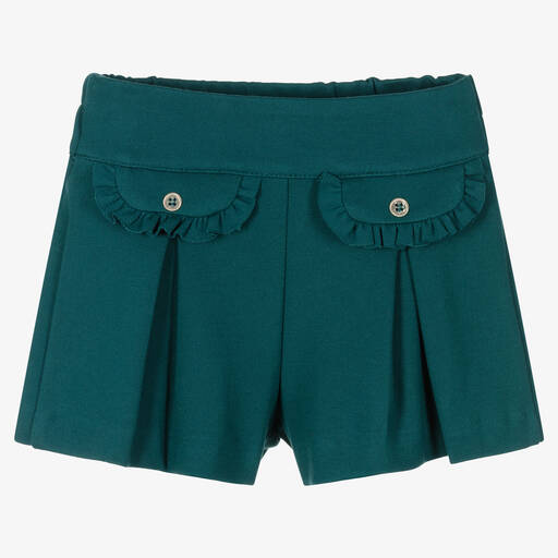 Mayoral-Зеленые шорты из джерси для девочек | Childrensalon Outlet