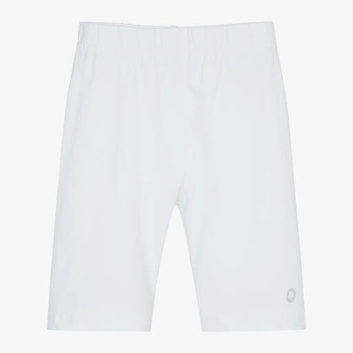 Mayoral-Girls White Cotton Cycling Shorts | Childrensalon Outlet