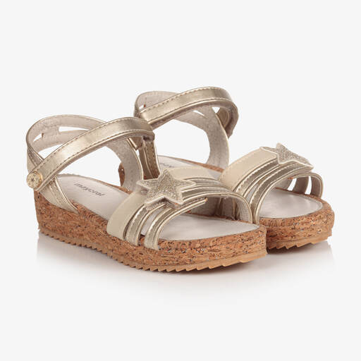 Mayoral-Goldene Wedges mit Stern | Childrensalon Outlet