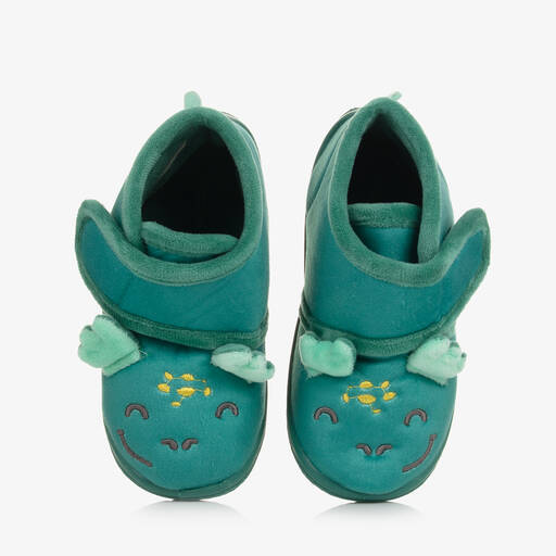Mayoral-Chaussons verts dinosaures | Childrensalon Outlet