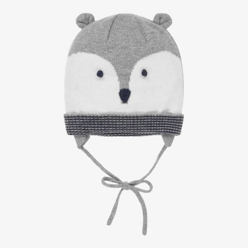 Mayoral-Grey Bear Wool Blend Hat | Childrensalon Outlet