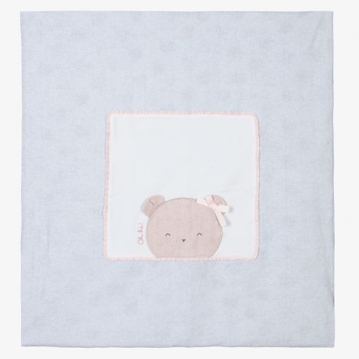 Mayoral Newborn-Grey & White Blanket (92cm) | Childrensalon Outlet