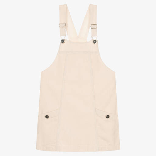Mayoral-Кремовый вельветовый сарафан | Childrensalon Outlet