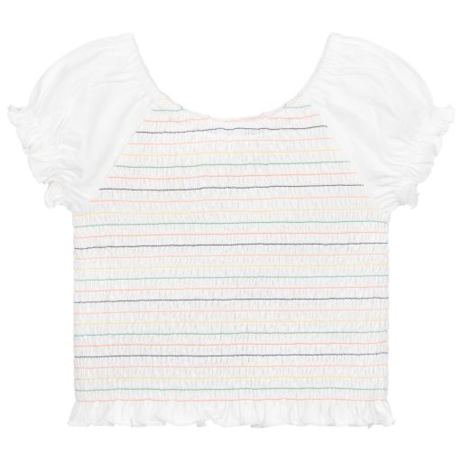 Mayoral-Ivory Cotton Jersey Top | Childrensalon Outlet