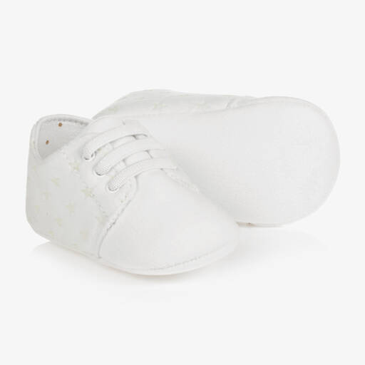 Mayoral Newborn-حذاء مخمل لون عاجي لمرحلة قبل المشي | Childrensalon Outlet
