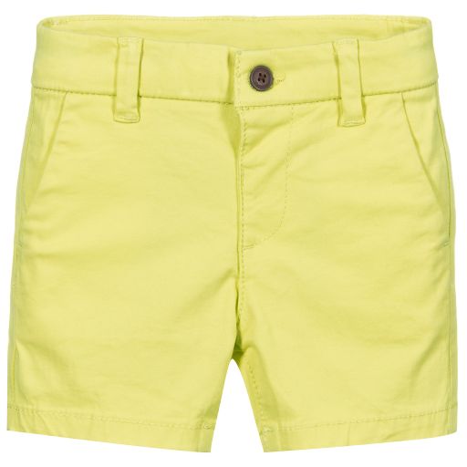 Mayoral-Lime Green Cotton Shorts | Childrensalon Outlet