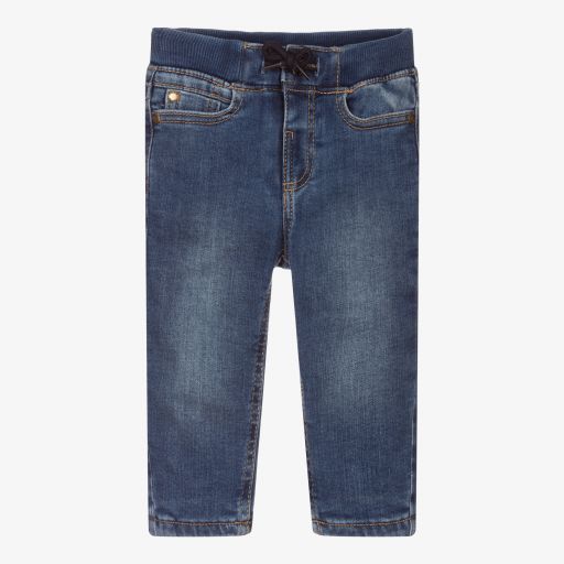 Mayoral-Mid-Blue Regular Fit Jeans | Childrensalon Outlet