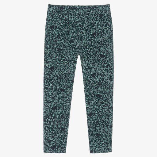 Mayoral-Navy Blue Cat Cotton Leggings | Childrensalon Outlet
