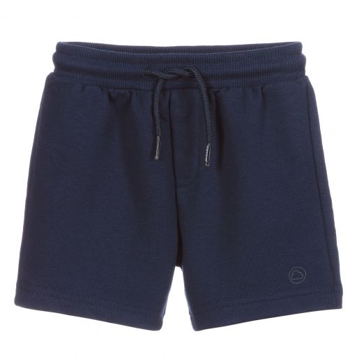 Mayoral-Navy Blue Jersey Baby Shorts | Childrensalon Outlet