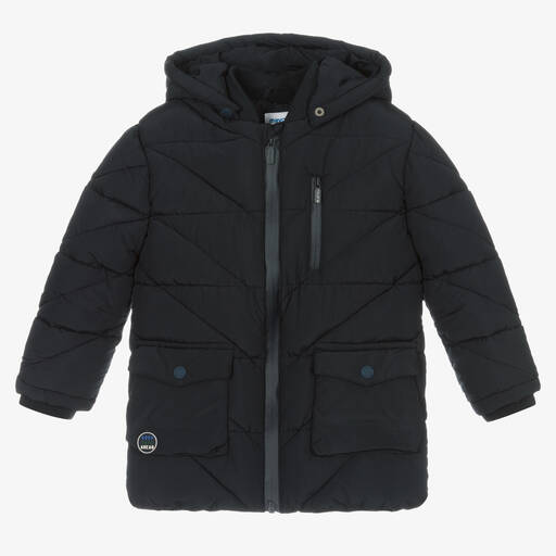 Mayoral-Navy Blue Puffer Coat | Childrensalon Outlet