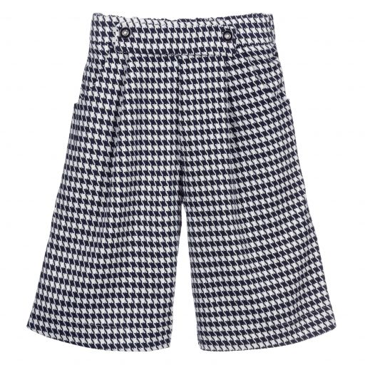 Mayoral-Navy Blue & White Trousers | Childrensalon Outlet