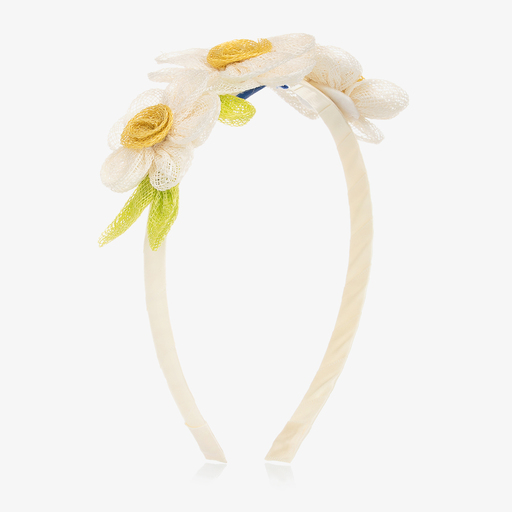 Mayoral-Pale Yellow Flower Hairband | Childrensalon Outlet