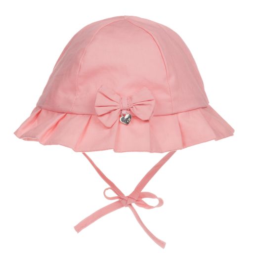 Mayoral Newborn-Pink Cotton Baby Hat | Childrensalon Outlet