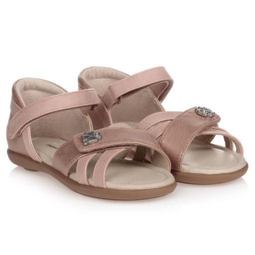 Mayoral-Pink Faux Leather Sandals | Childrensalon Outlet