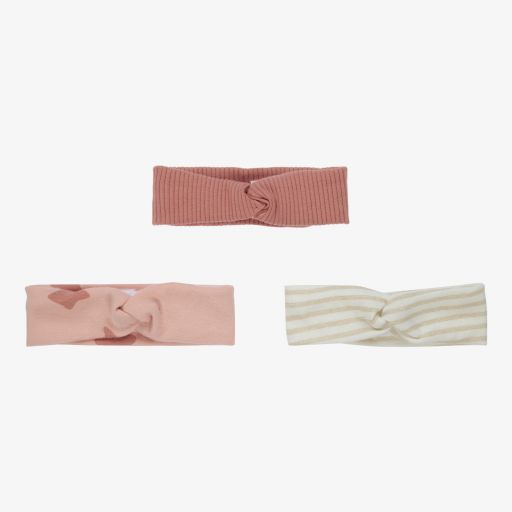 Mayoral Newborn-Pink & Ivory Headband (3 Pack) | Childrensalon Outlet